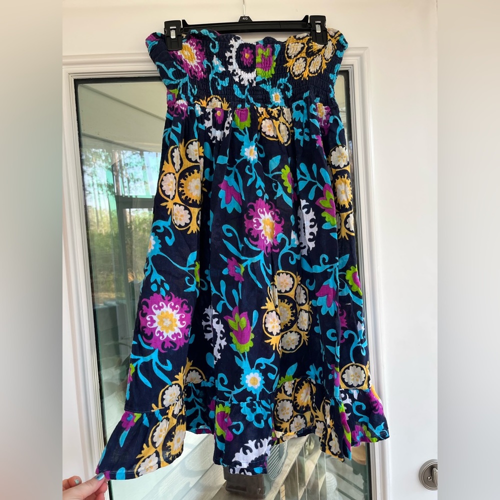 Silly Yeti 100% Cotton Strapless Cover Up – Boho Print - Picture 2 of 4